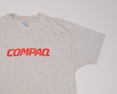 Vintage Compaq Computer T-Shirt Mens Size XL Y2K Single Stitch Tech IT Nerd Tee