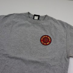 Vtg Gold’s Gym T-Shirt Men M USA Made Gray Bodybuilding Tee Downtown Albuquerque
