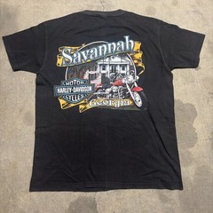 Vtg 1999 Harley Davidson Eagle Soaring Savannah Georgia T-Shirt Large USA Made