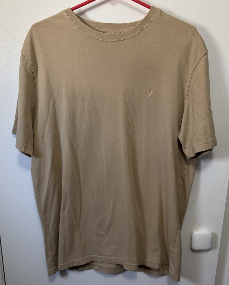 American Eagle Super Soft Standard Fit Tan T Shirt Sz Large Excellent Condition