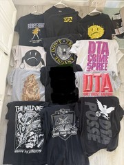 LOT of 12 don’t trust anyone DTA rogue status rebel eight The Wild Ones t shirts