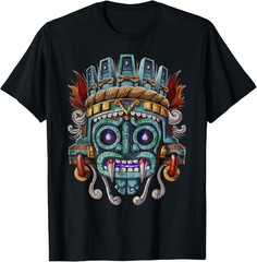 Vintage Aztec God Tlaloc Mayan Mythology Deity Mexican copy T-Shirt