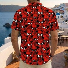 Superhero Spiderman Peter Parker Father’s Day Gift Spidey Aloha Hawaiian Shirt
