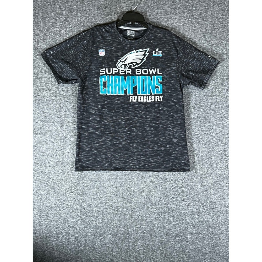 Fanatics Pro Line Mens Philadelphia Eagles Super Bowl LII Champions T-Shirt L