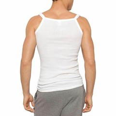 Holeproof All Seasons Waffle Knit Men White Singlet Tank Top Undergarment M19642