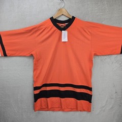 Undefeated Hockey Jersey Mens Large Orange Black Fight Strap Streetwear New