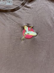 Public Record Knitwear Paradise And Crane Embroidered Brown 2xl Japanes Print