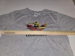 Adidas Mens XL T-Shirt Gray Black Spell Out Graphic Trefoil Logo Performance Tee