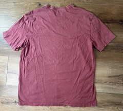 American Eagle Mens T-Shirt Super Soft Standard Fit Red Shortsleeve