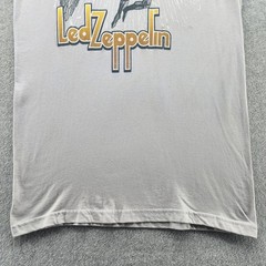 Led Zeppelin Shirt Mens Medium Gray Bay Island Sportswear Angel Graphic Tee Rock