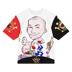 Knockout Kings Promotions Fight Sports White Oversized Cotton T-Shirt