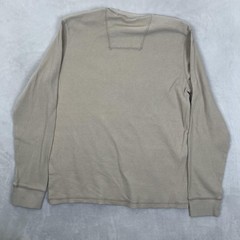 G.H. Bass & Co Long Sleeve T-Shirt Mens Large Beige Field Tested 1876 Thermal