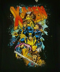 X-Men Shirt Mens Large Black Wolverine Marvel Andy Kubert Comic Casual NWoT