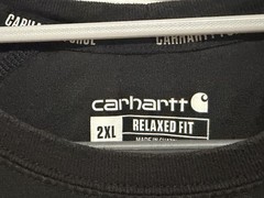 Carhartt Force T Shirt Mens Size 2XL Black Short Sleeve Pocket Relaxed Fit