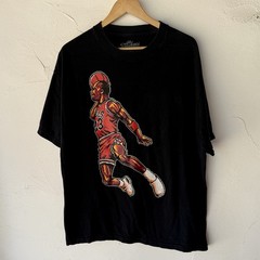 Air Jordan Black Short Sleeve Digital Pixels MJ In Air T-Shirt Extra Large #23