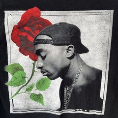 Tupac Shakur Official Merchandise- Long sleeve T-Shirt- Size S-Black