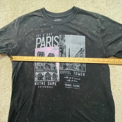 Mighty Fine Shirt Mens 2X Paris Notre Dame Eiffel Tower Graphic Tee Unisex