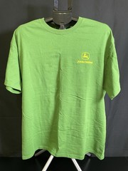 John Deere Tractor Graphic T-Shirt XL Green Quality Integrity Tradition NWOT