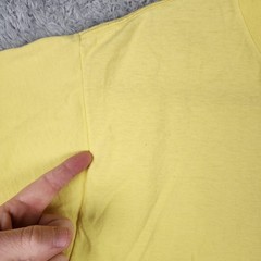 Vintage Brass Balls Saloon Shirt Mens Large Yellow Royal Ocean City 80s Graphic