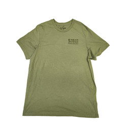 5.11 Tactical Shirt Mens Large Olive Green Tiger Rage Crew Neck T-Shirt