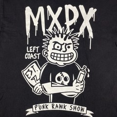 Vtg MXPX Left Coast Punk T-Shirt Mens Medium Punk Band Tee Warped Grunge Y2K