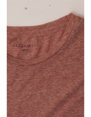 ALL SAINTS Mens T-Shirt Top Small Pink Polyamide DL31