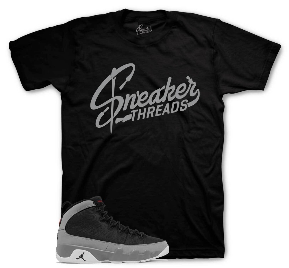 Shirt To Match Jordan 9 Particle Grey – Sneaker Threads Logo Tees