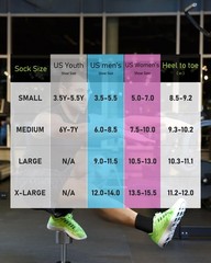 Quarter Compression Socks Mens Womens Cushioned Running Hiking Socks