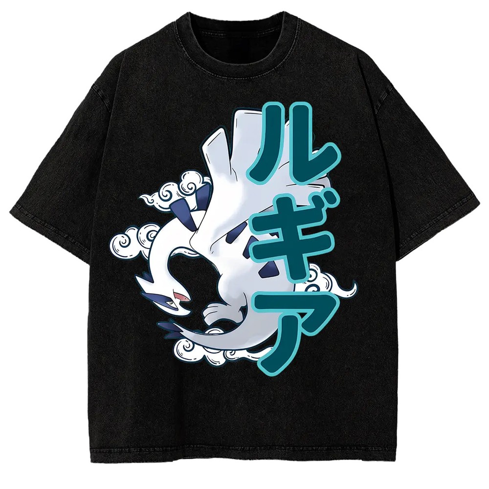 P0kemon Legendary Lugia Heavy Cotton Graphic Fans And Lovers Anime T-Shirt