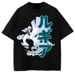 P0kemon Legendary Lugia Heavy Cotton Graphic Fans And Lovers Anime T-Shirt