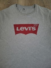 Levi’s Men’s Graphic Tee Tshirt Sz L Gray