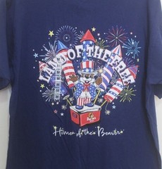 Bucee’s Navy Land of The Free Home of The Beaver T-Shirt Size Medium New W/Tags