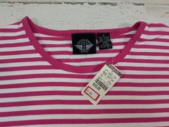 NEW Vintage Old Stock Dockers Shirt Mens Small Pink Striped