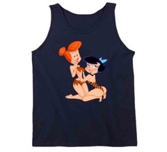 Classic Cartoon Retro Fun Parody Sexy Girls Wilma & Betty Funny Joke Tanktop