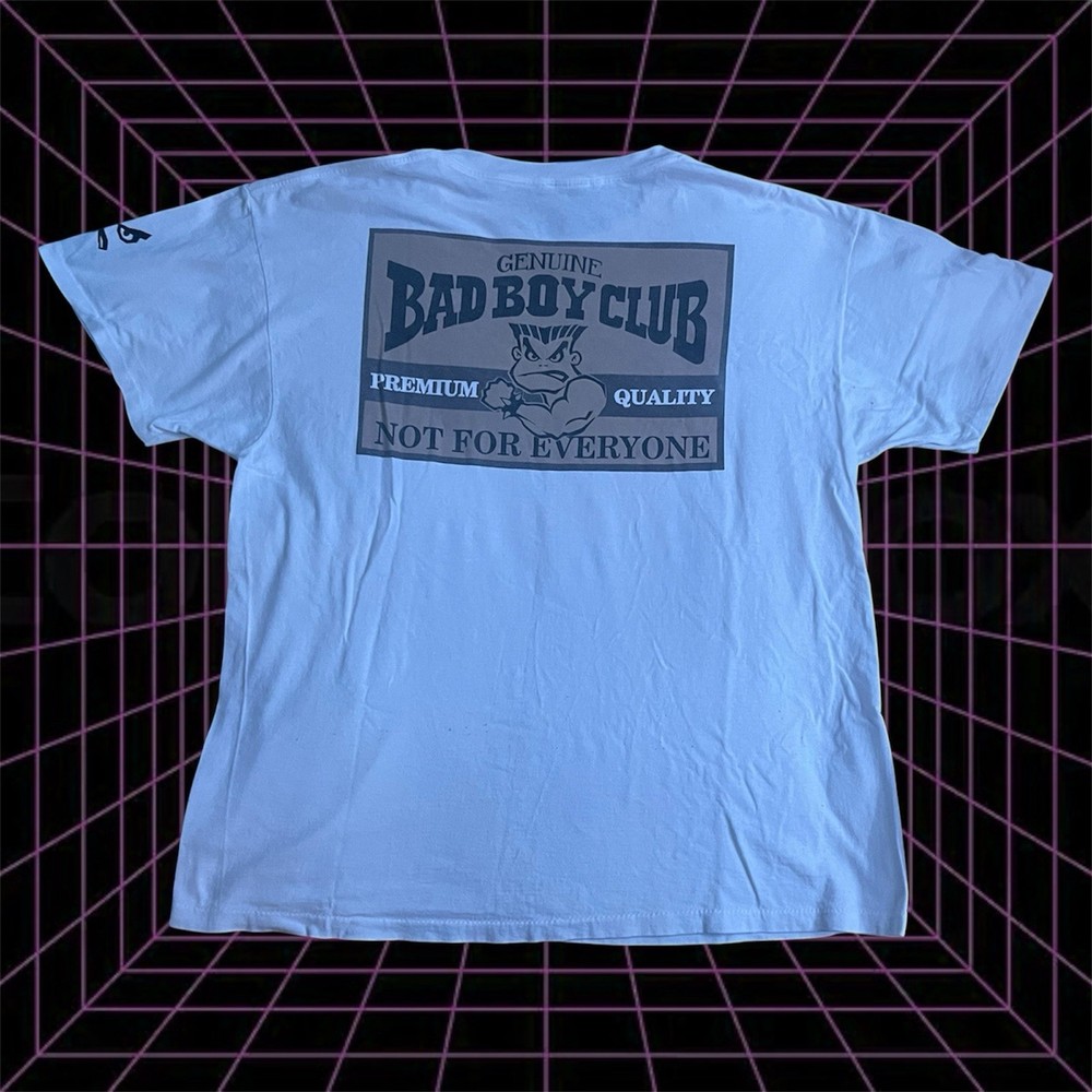 Vintage Bad Boy Club Shirt Men’s X-Large White Single Stitch “Not For Everyone”
