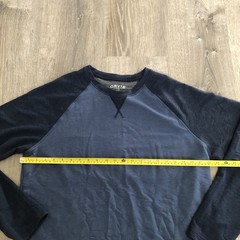 Orvis Classic Collection Mens Size Large Blue Long Sleeve Pullover Shirt Thermal
