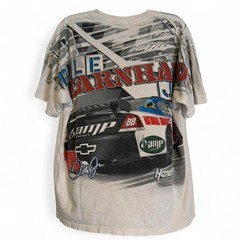 Vintage Dale Earnhardt Jr NASCAR All Over Print Tee XL