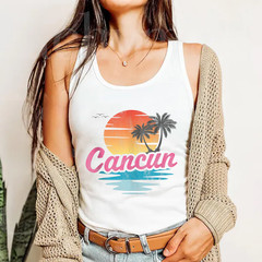 Cancun Summer Vacation Tank Top
