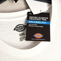 Dickies Shirt Mens 2XL XXL White Casual Work Wear Performance Streetwear NWT B