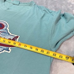 Comfort Colors Venice Beach FL Gulf Coast Graphic T Shirt Light Blue Size Large