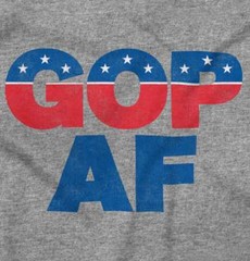 GOP AF Republican Conservative Right Wing Patriotic MAGA Classic T Shirt Tee
