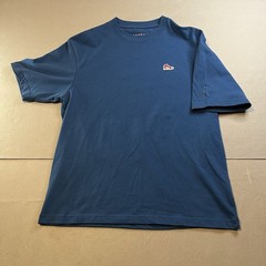 Jordan Blue Men’s Short Sleeve Embroidered Sneaker Patch Jumpman Logo T-Shirt M