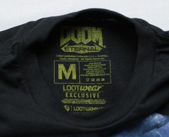 Loot Crate Unisex Adult’s Doom Eternal Crew Neck Graphic T-Shirt EH6 Black Small
