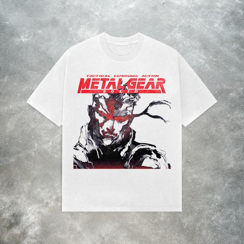 Metal Gear Solid T-Shirt – Y2K Tactical Espionage Tee