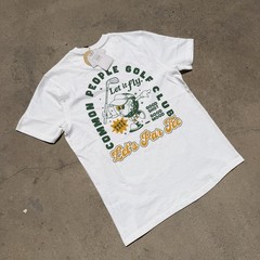 Common People Golf Club Tee Men’s Small White Graphic Shirt NWT