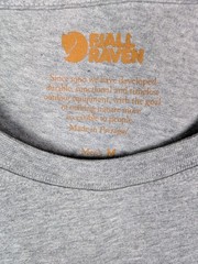 NWT FJALLRAVEN Forest Mirror T-Shirt Sz M Short Sleeve Organic Cotton Sample
