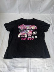 Hello Kitty Racer Tokyo Speed T-Shirt L Black Sanrio Race Car