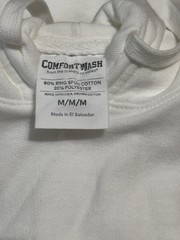 Lot Of 5 ComfortWash Hanes Garment Dyed Hoodie Pullover Unisex Medium White