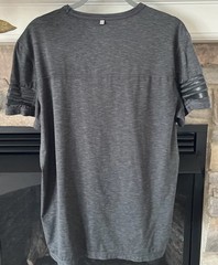 American Eagle Shirt T-Shirt Outfitters Active Flex Gray Medium