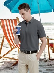 Men’s Casual Cotton Polo Shirts Short Sleeve Golf Sport Quick Dry Summer T-shirt